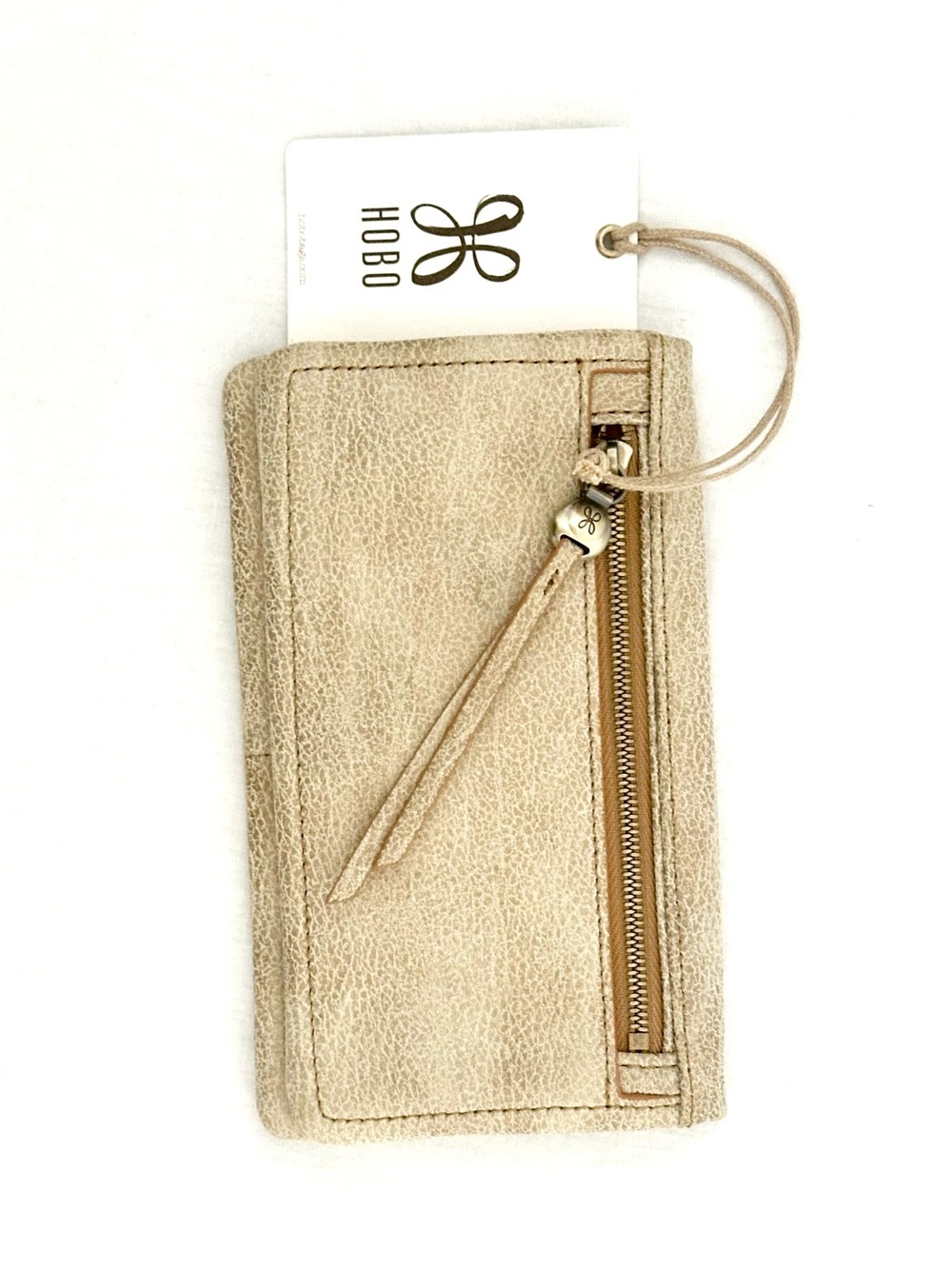 HOBO Lumen Continental Wallet Metallic Leather Gold Leaf NWT - Picture 11 of 12